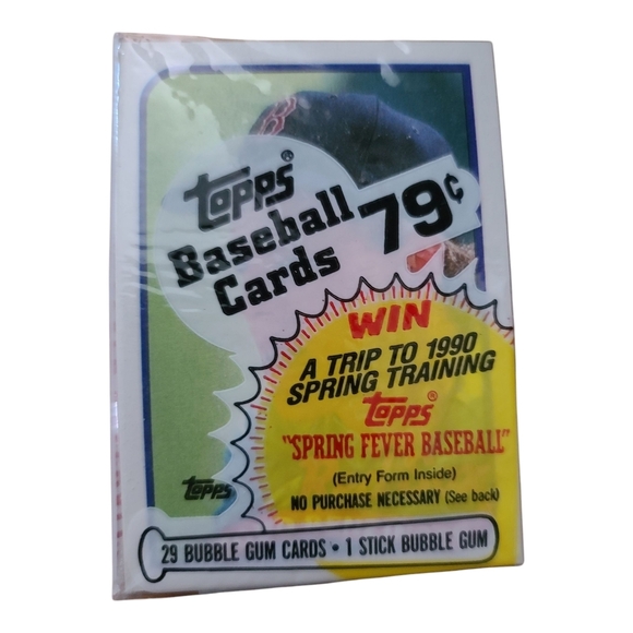 VINTAGE 1989 BASEBALL BUBBLE GUM CARDS NEW - Picture 1 of 2